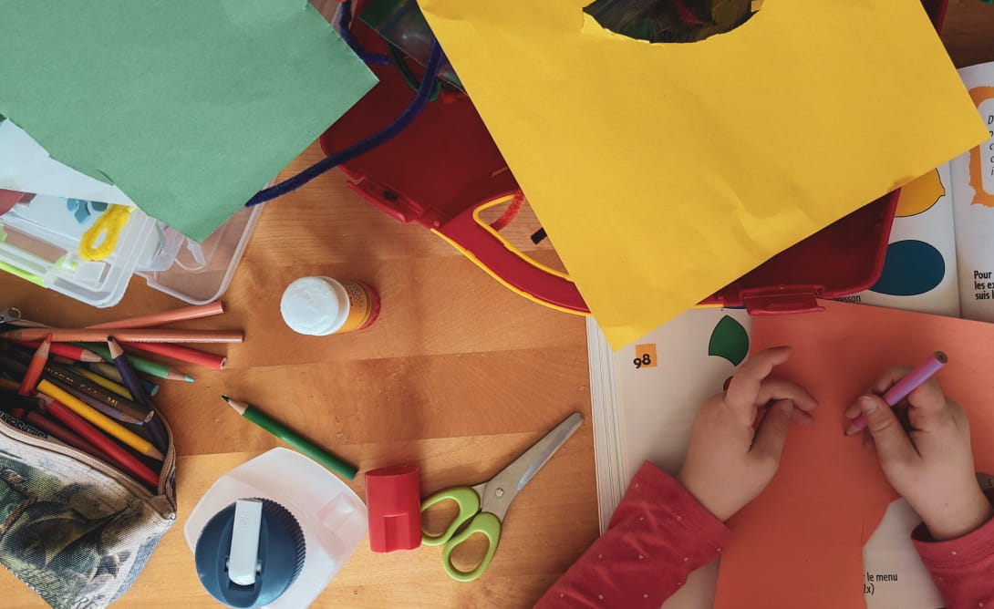 工作している様子