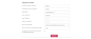 ニュージーランドのワーホリビザ申請画面のキャプチャ5