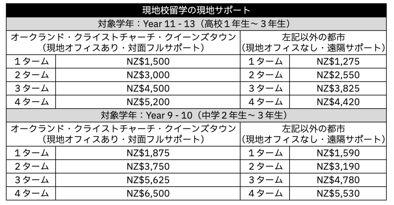 未成年プログラム手配料