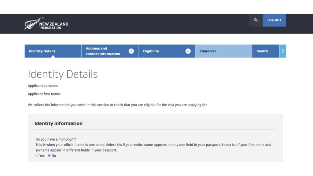 身元情報 (Identity Details)